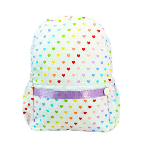Oh Mint Tiny Hearts Medium Backpack w/Pockets