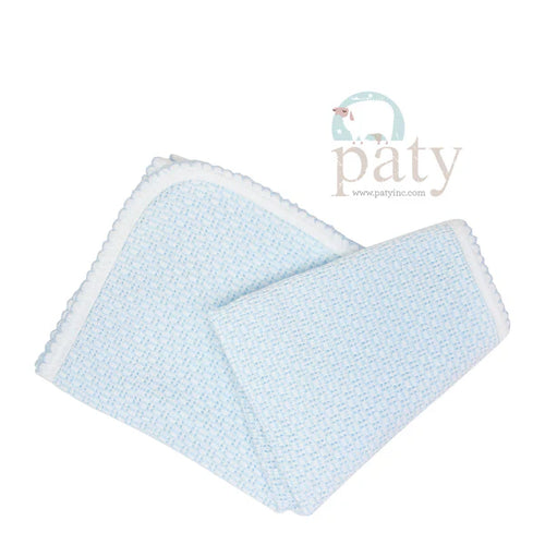 Paty Inc Blue Striped Blanket