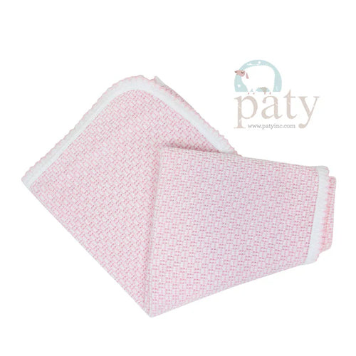 Paty Inc Pink Striped Blanket