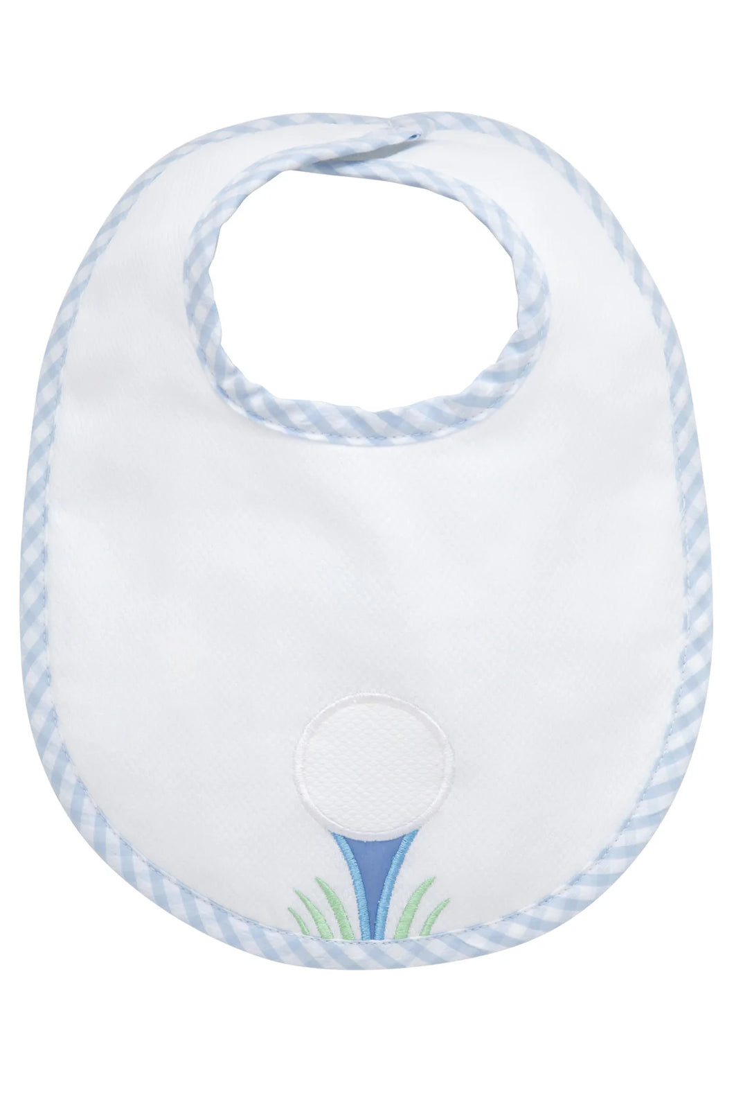 3 Marthas Golf Applique Bib-Blue