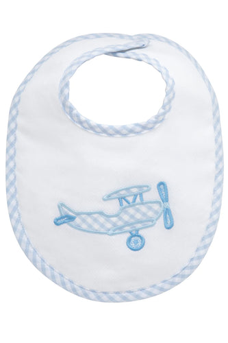 3 Marthas Airplane Applique Basic Bib