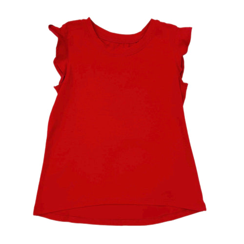 Azarhia Ruffle Shirt-Red