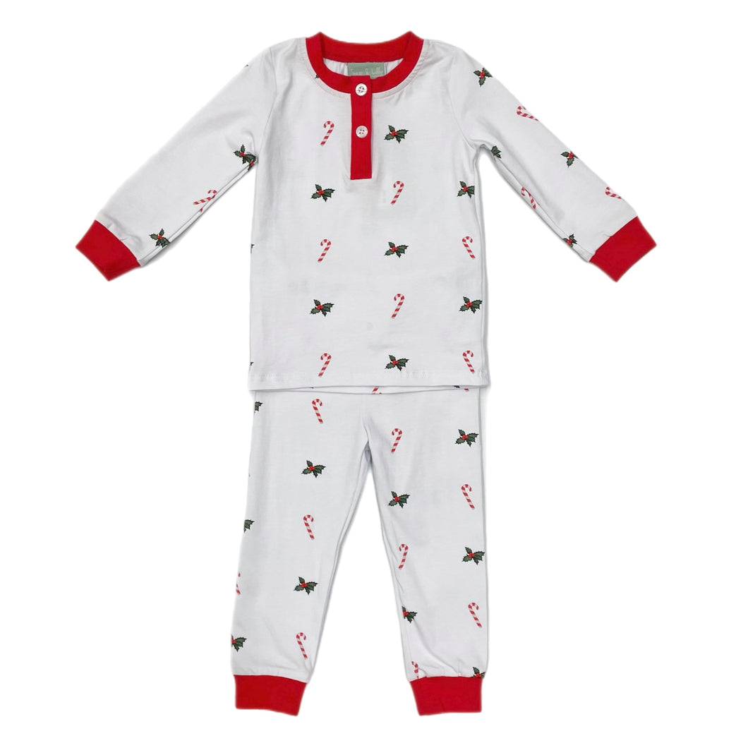 Sage & Lilly Candy Cane Unisex PJ Set