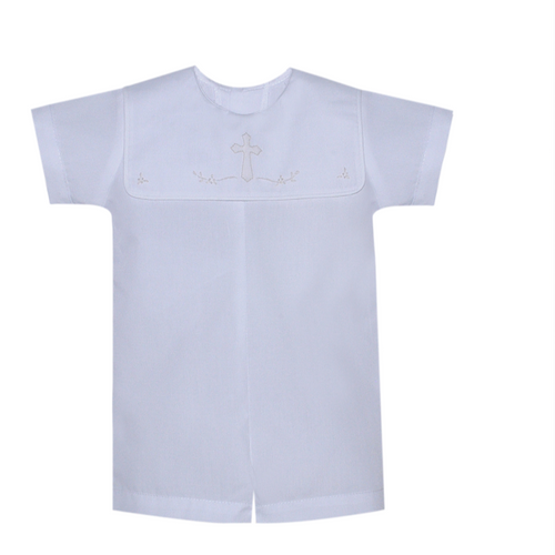 Baby Sen White Cross Romper