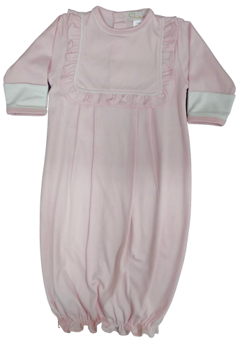 Shimoa Pink Gown w/ Ruffle Yoke