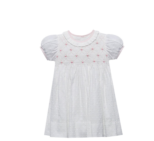 RN White Juliette Dress-Darlin' in Dots