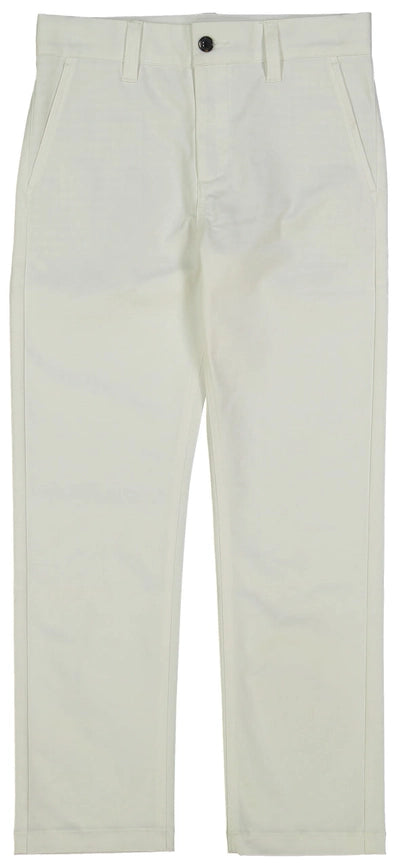 Isaac Mizrahi White Twill Pant