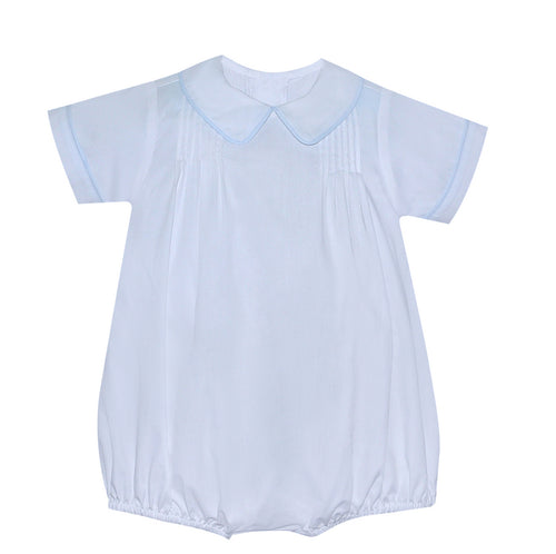 P&R White/Blue Keaton Pleated Bubble