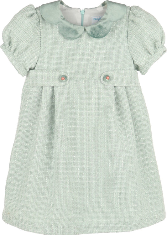 Luli & Me Chanel Dress-Green