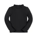 Organic Ruffle Trim Knit Top
