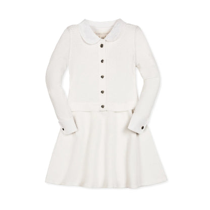 Organic French Look Sweater Dress - Tweed