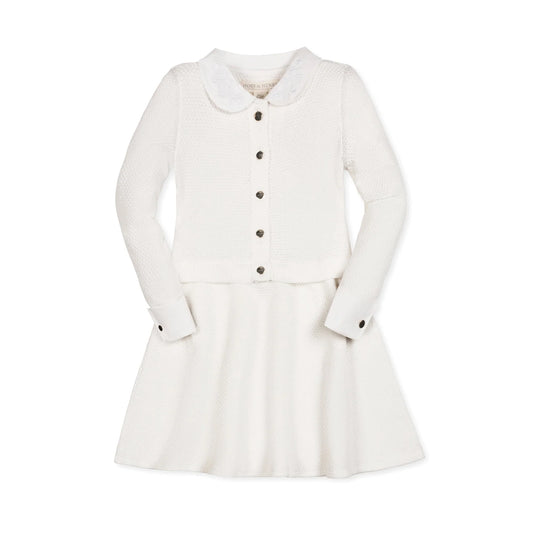 Organic French Look Sweater Dress - Tweed