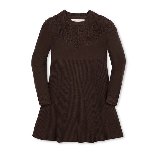Organic Bobble Yoke Sweater Dress