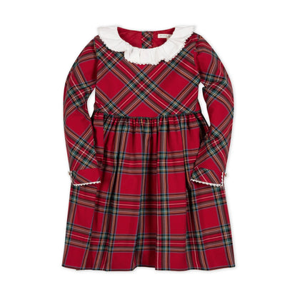 Organic Ruffle Collar Party Dress