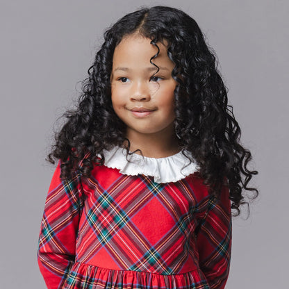 Organic Ruffle Collar Party Dress