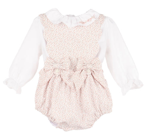 Sophie & Lucas BB Blooms Girl Overall-Pink