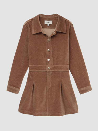 DL1961 Manning Velvet Dress-Teakwood
