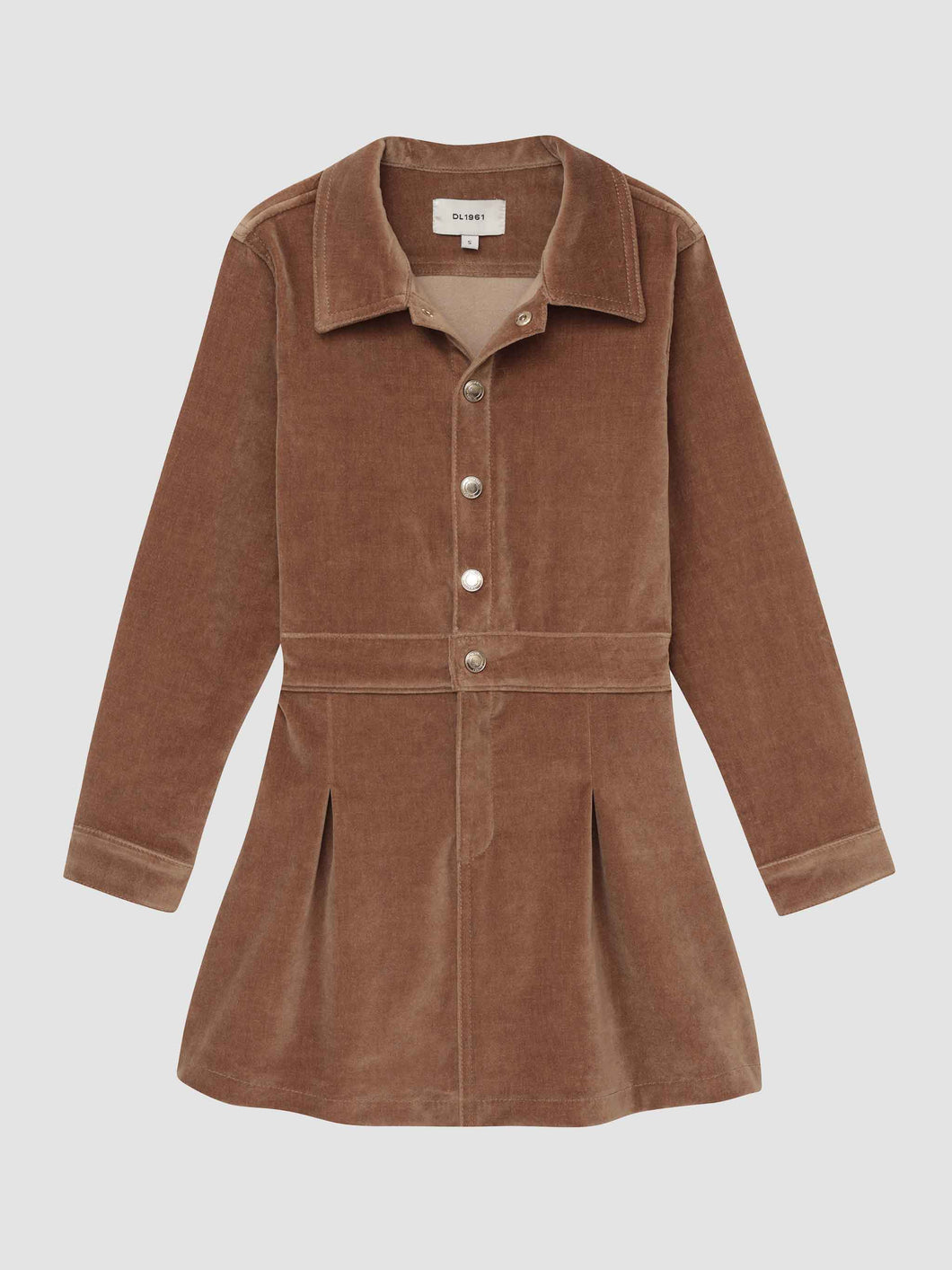 DL1961 Manning Velvet Dress-Teakwood