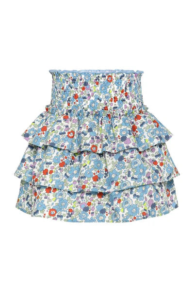 Pleat Sally Skirt-Preppy Petals