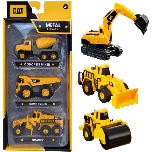 CAT Metal Construction Vehicles-3 Pk