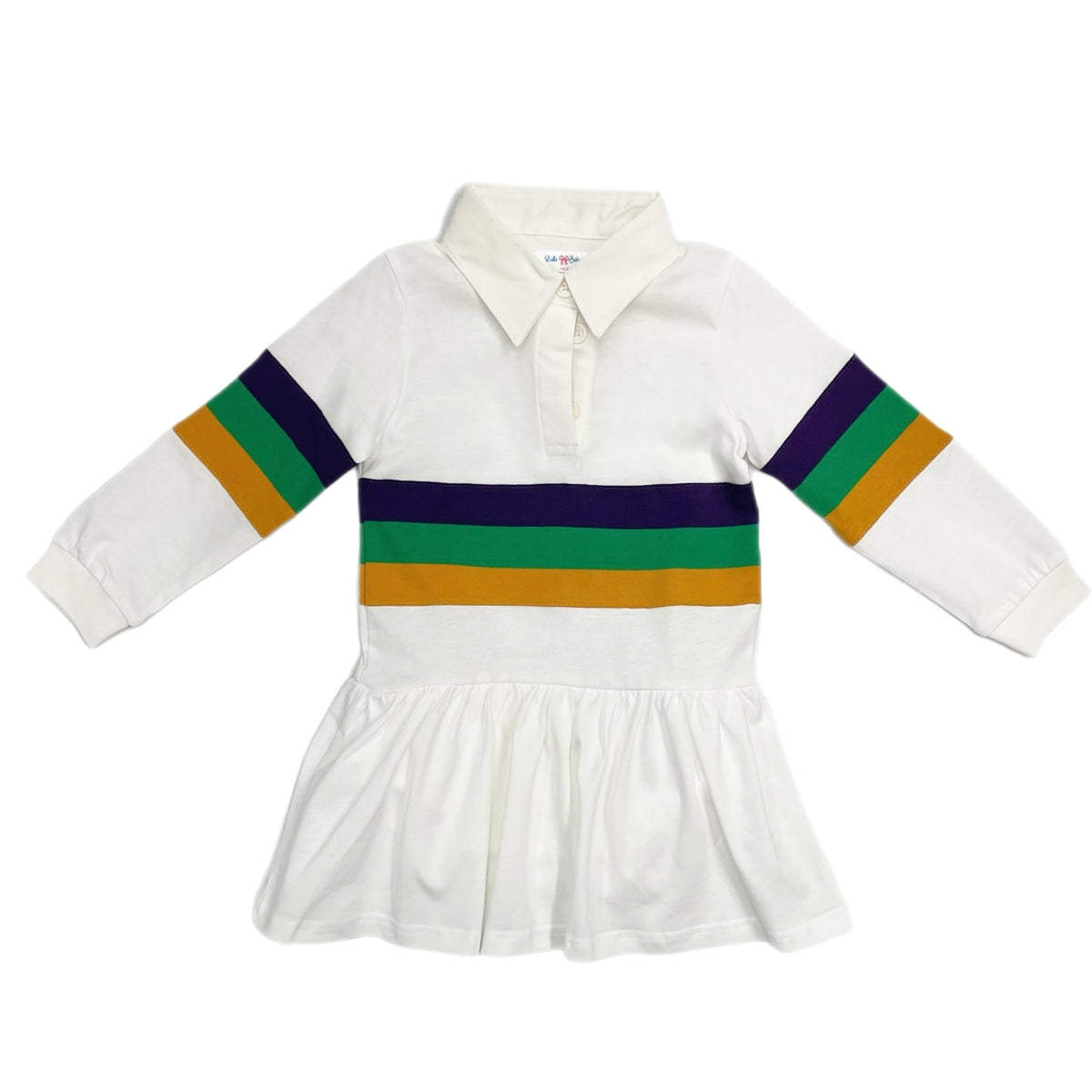Lulu Bebe Mardi Gras Rugby Drop Waist Dress
