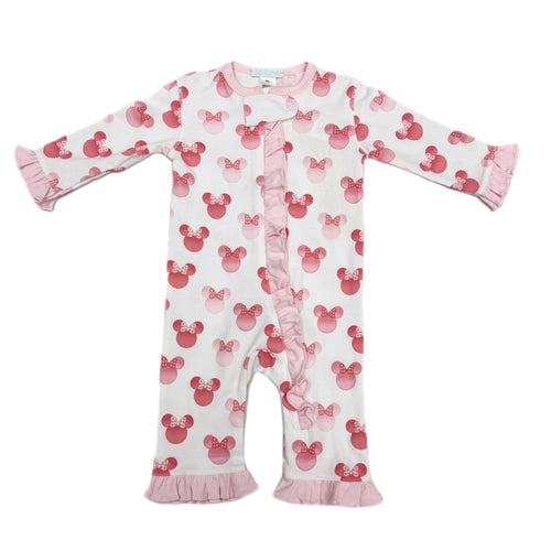 La Luna Minnie Footless Pajama-Pink