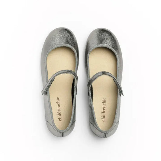 Children Chic Silver Classic Mary Jane