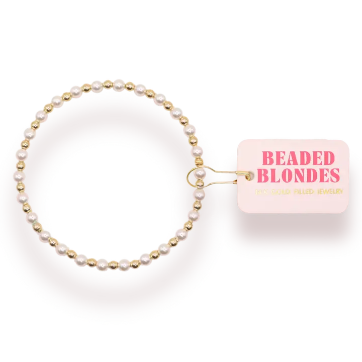 Luci Pearl Bracelet in Gold