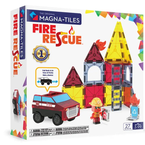 Magna Tiles 27-Piece Fire Rescue Set