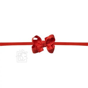 BC 2" Red Grosgrain Bow Headband