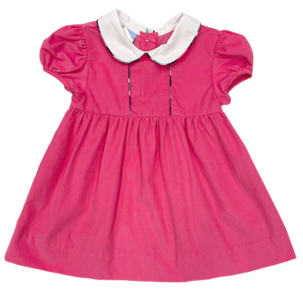 CLO Claire Corduroy Dress-Pink