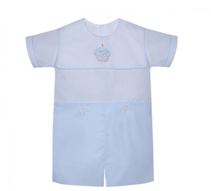 Baby Sen Cash Birthday Cupcake Button On Suit