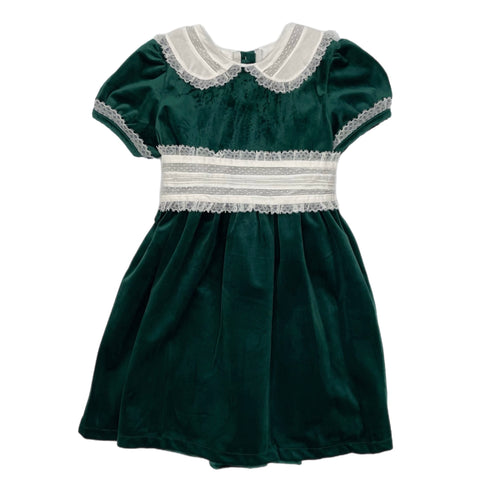 Lulu Bebe Green Velvet Dress w/ Sash Dress