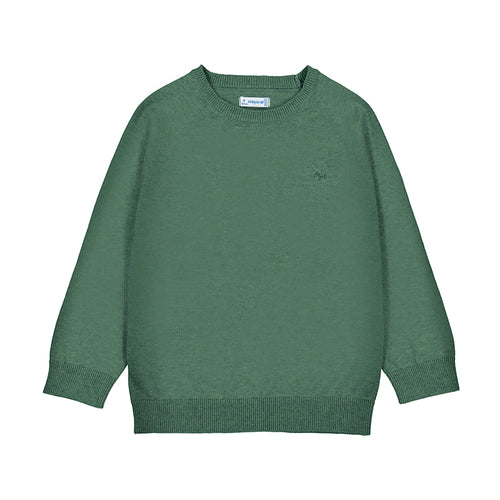 Mayoral Basic Cotton Sweater-Fir Green