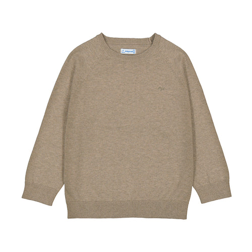 Mayoral Basic Cotton Sweater-Tan