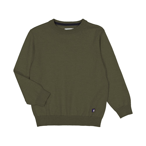 Mayoral Olive Basic Cotton Sweater