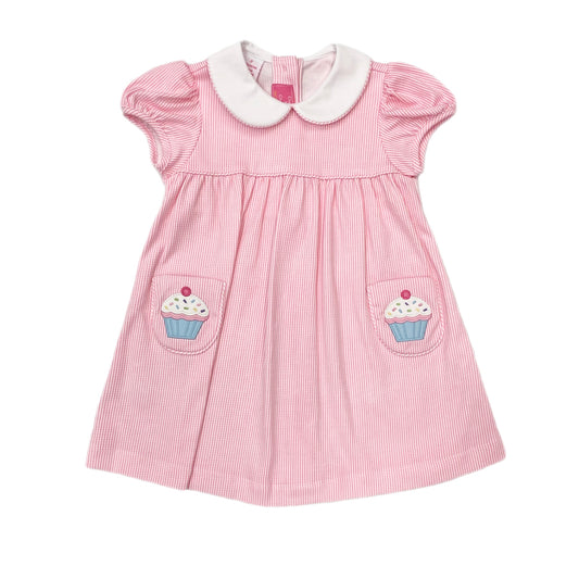 Claire & Charlie Cupcakes Knit Float Dress w/ Pockets