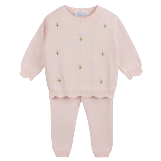 Girls Soft Blooms Knit Set