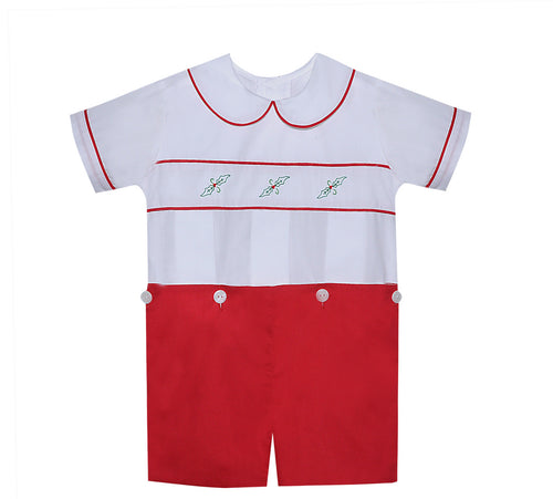 RN Percy Christmas Hollies Button On