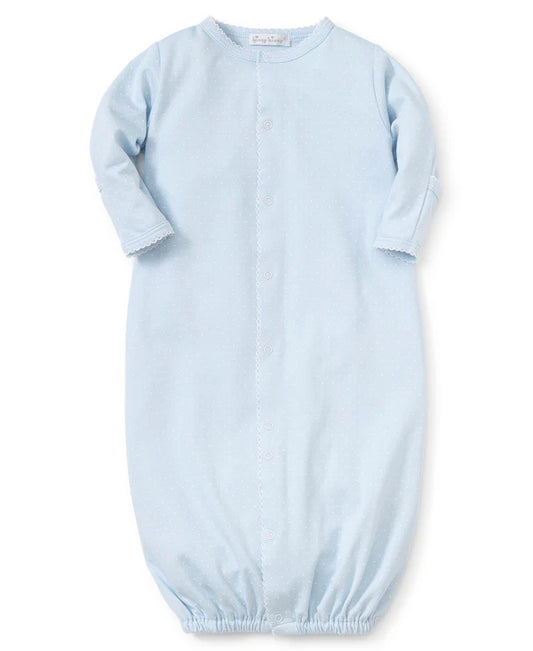 Kissy NEW Dots Print Converter Gown-Lt. Blue/White