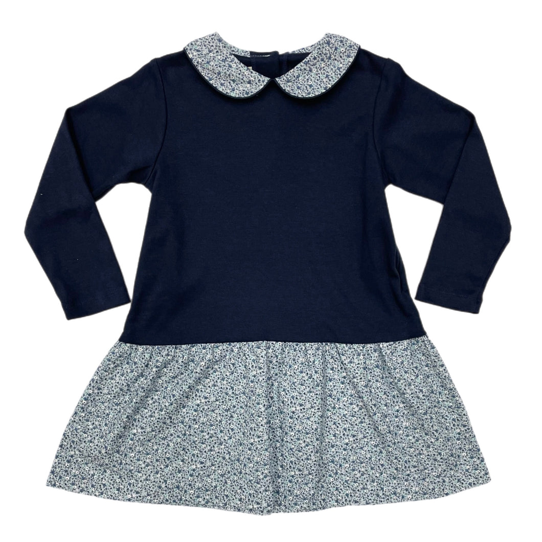 Marco & Lizzy London Drop Waist Dress-Navy