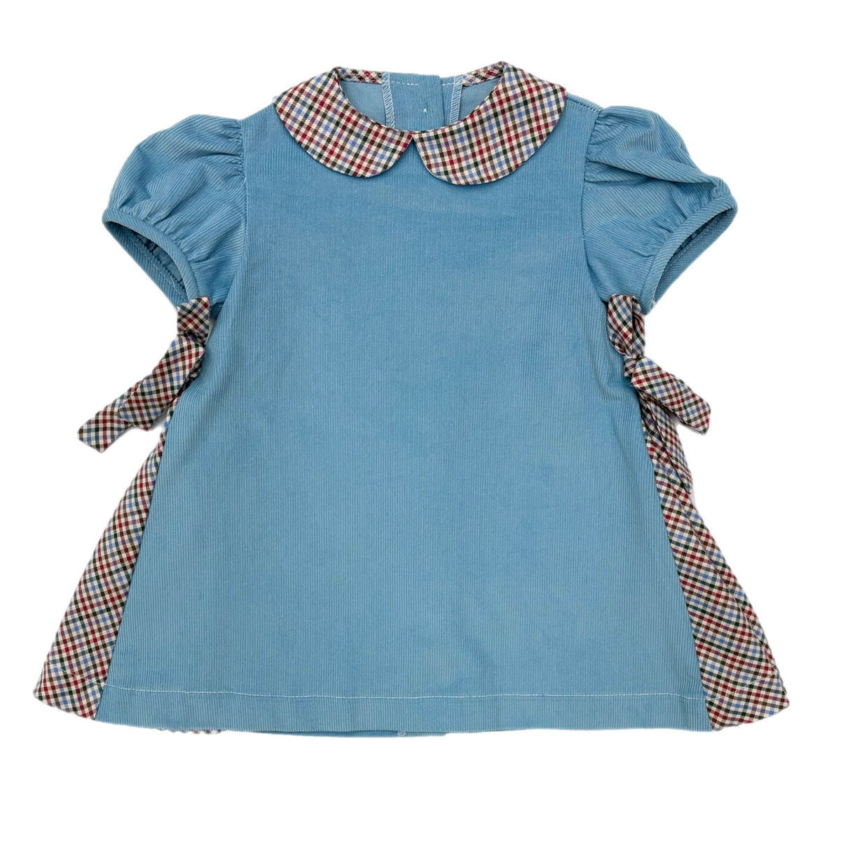 Funtasia Periwinkle Float Dress-Plaid Inset
