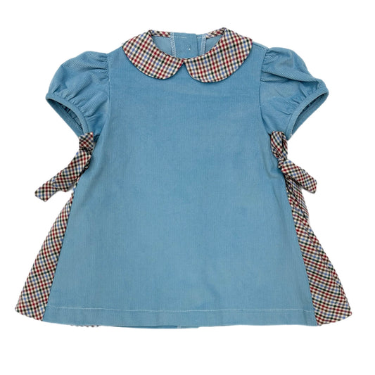 Funtasia Periwinkle Float Dress-Plaid Inset