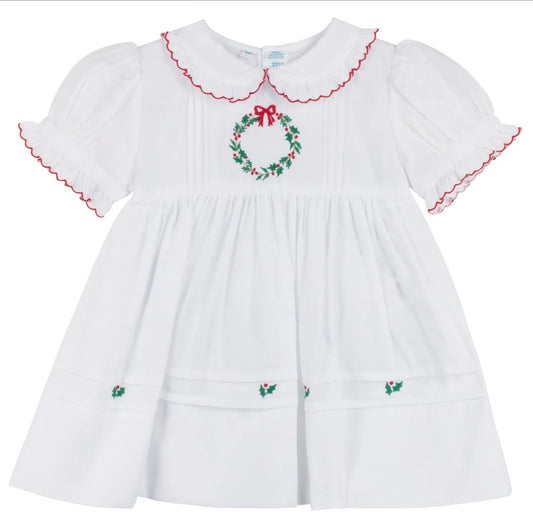 Floral Wreath Holiday Dress