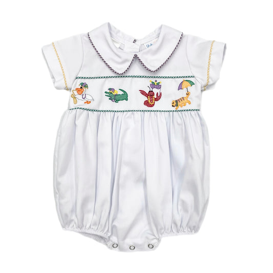 Lulu Bebe MG Animal Emb. Boys Bubble