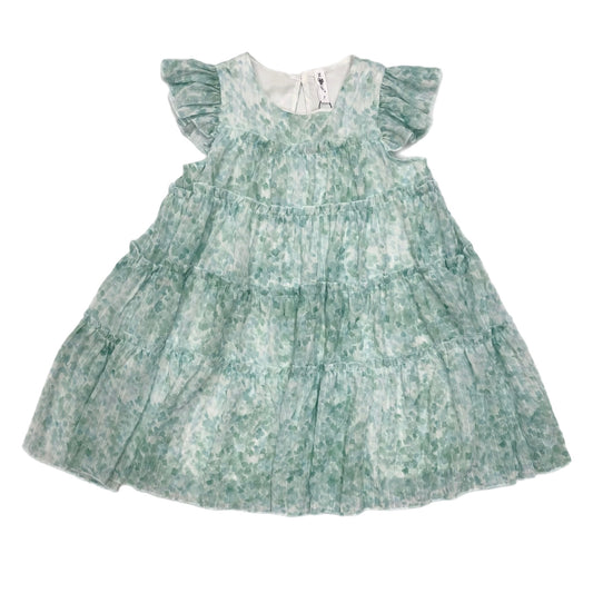 ML Kids Teal Watercolor Dress