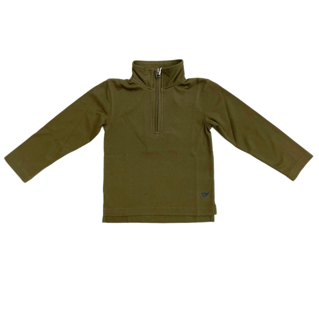 Pedal 1/4 Zip Scott Pull Over-Olive