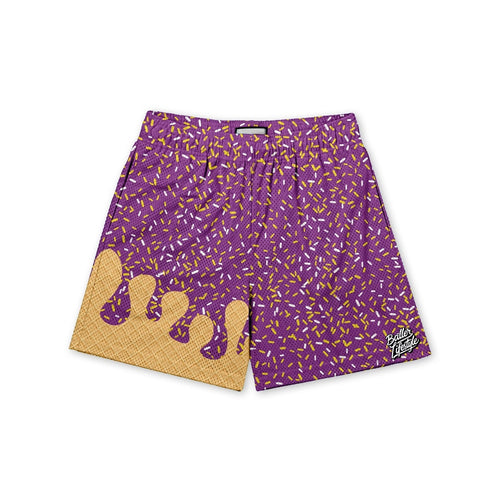 Baller Lifestyle Purple Baseball Drip Shorts