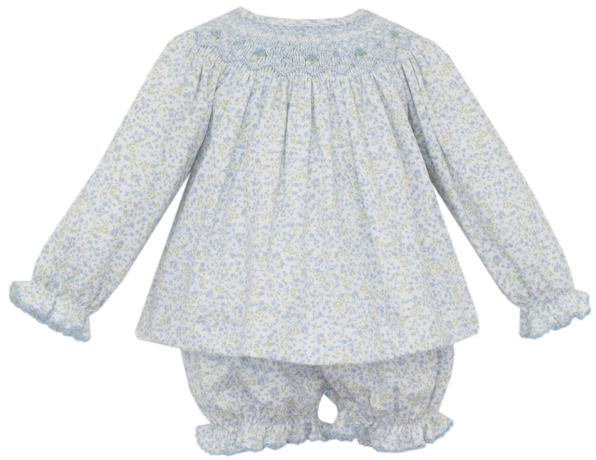 Petit Bebe Caroline Tiny Blue L/S Bishop Set