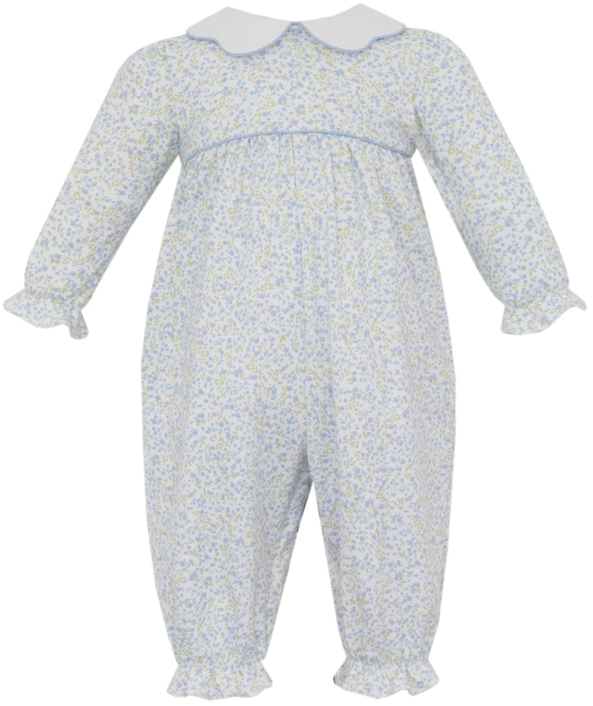 Petit Bebe Caroline Tiny Floral Knit L/S Romper